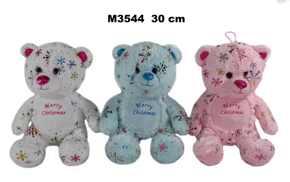 PELUCHE OURS 3 COULEURS 30 CM SUN-DAY M3544 SUN-DAY